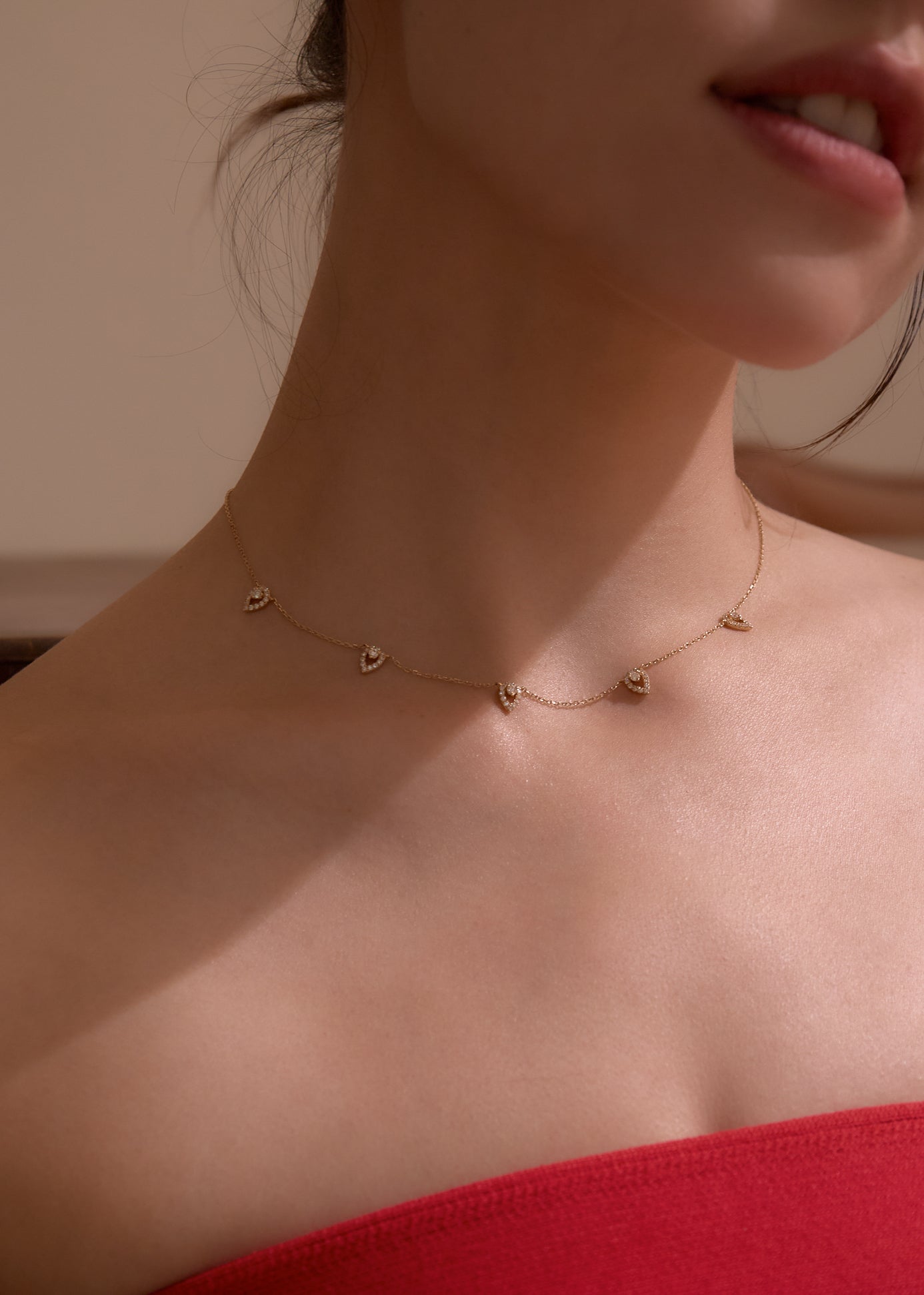 LB Diamond Choker Necklace