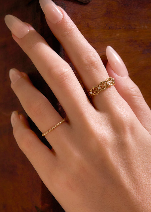 18K Stacking Ring