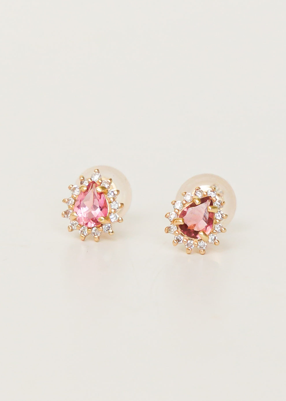 Pink Tourmaline Earring