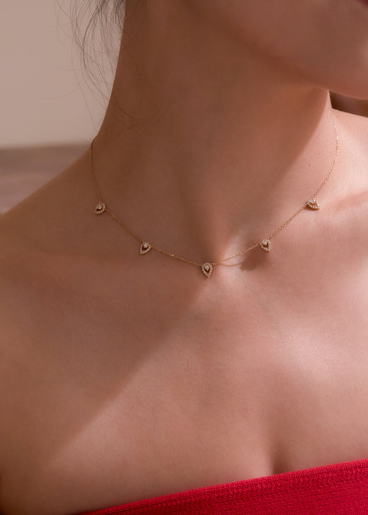 LB Diamond Choker Necklace