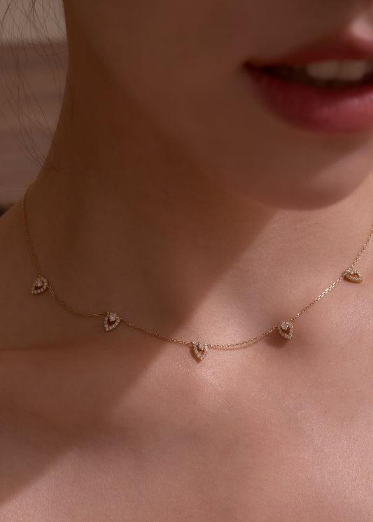 LB Diamond Choker Necklace