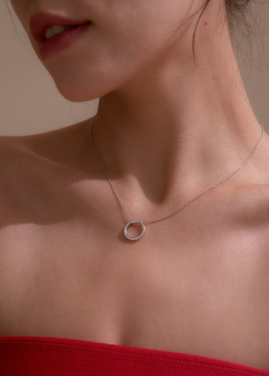 LB diamond necklace