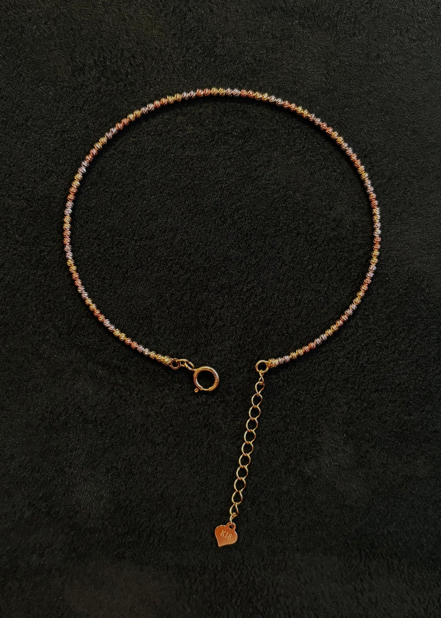 18K gold ball bracelet