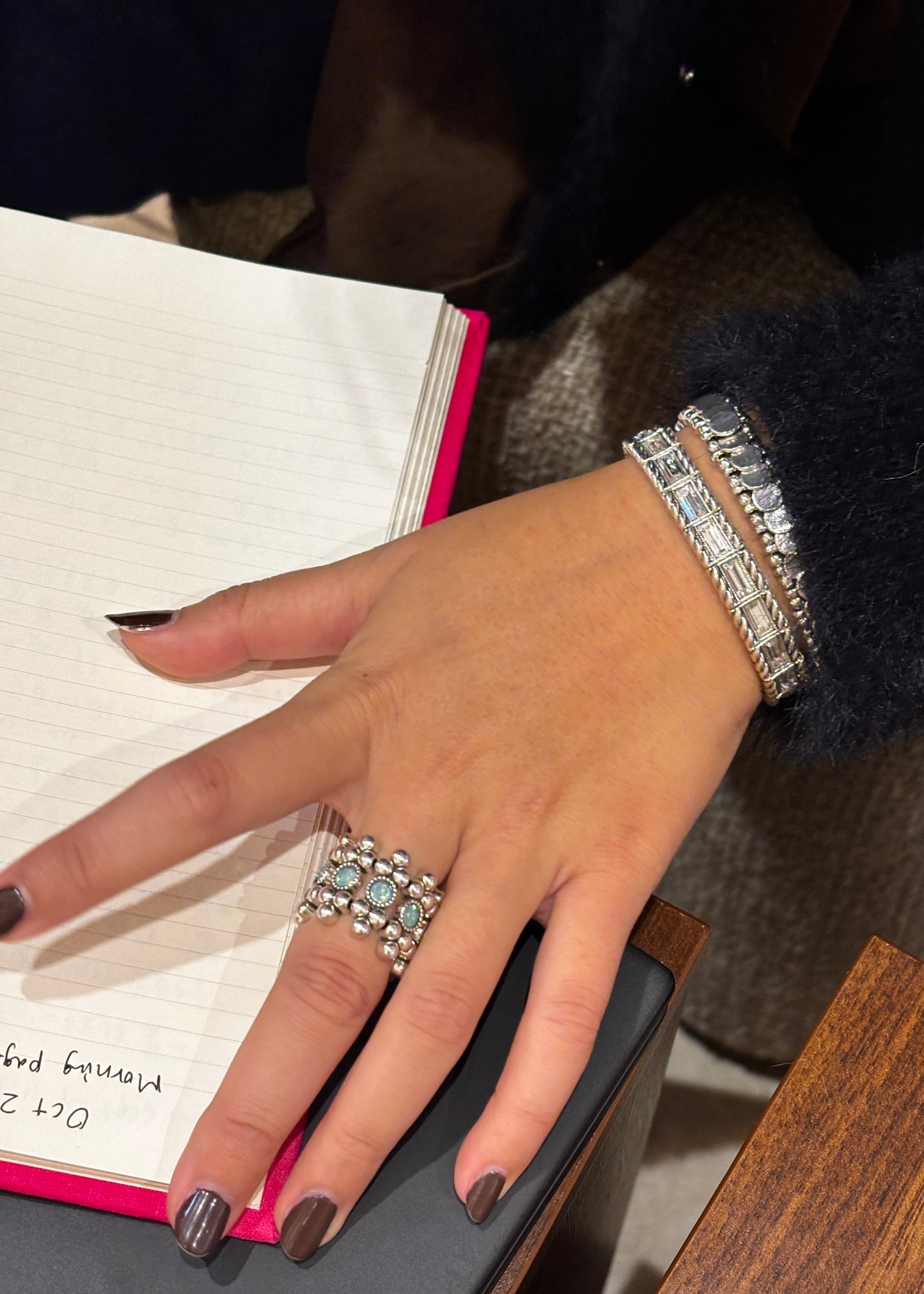 長方形切割麻花手鏈