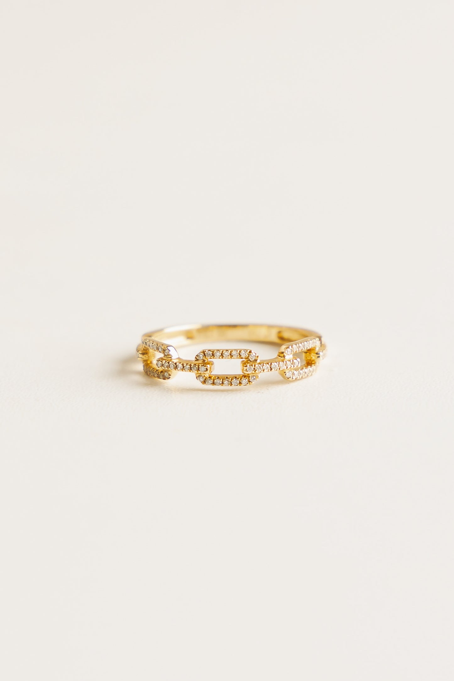 Yellow Gold Chain Ring