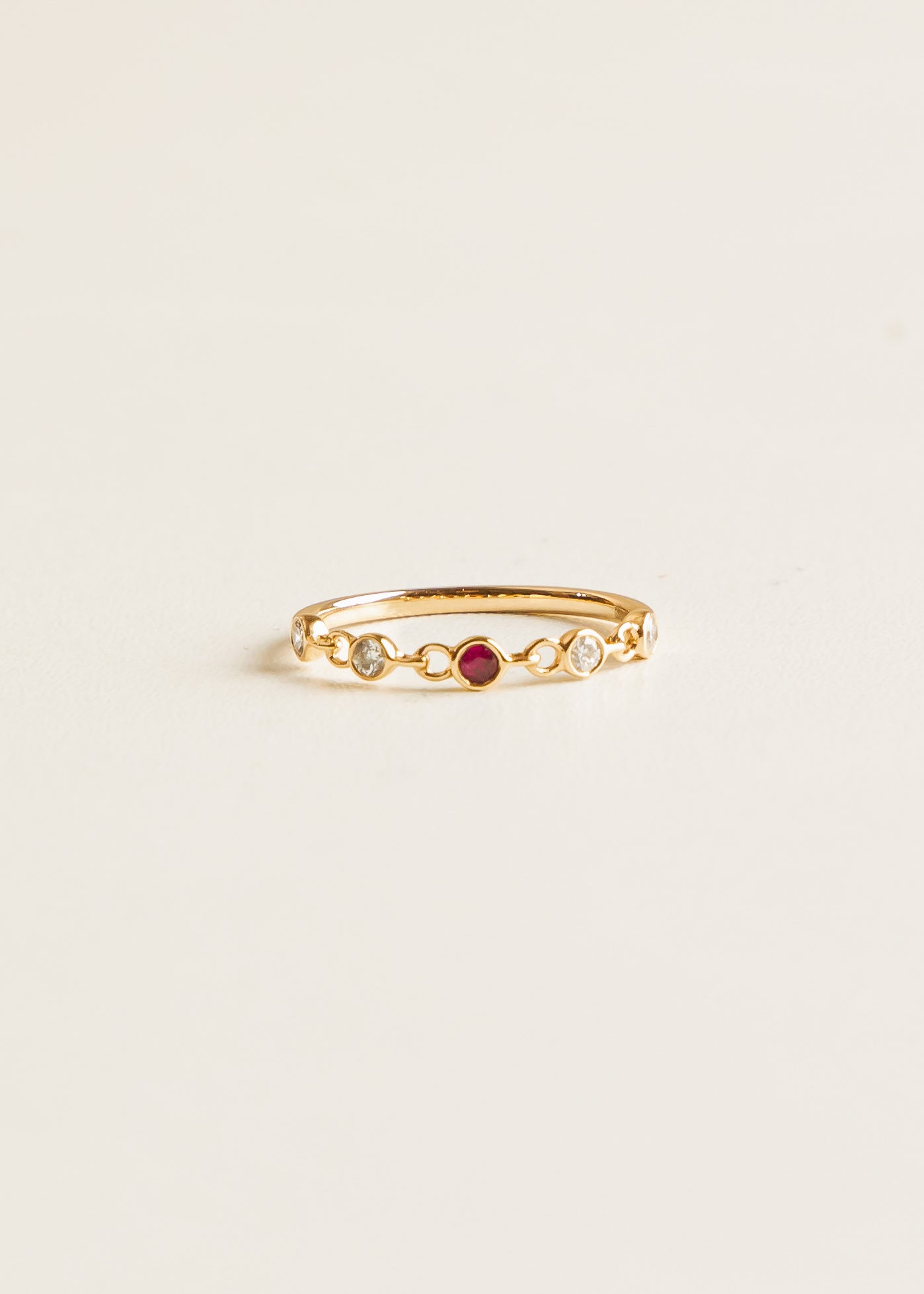 Rose Gold Ruby Ring