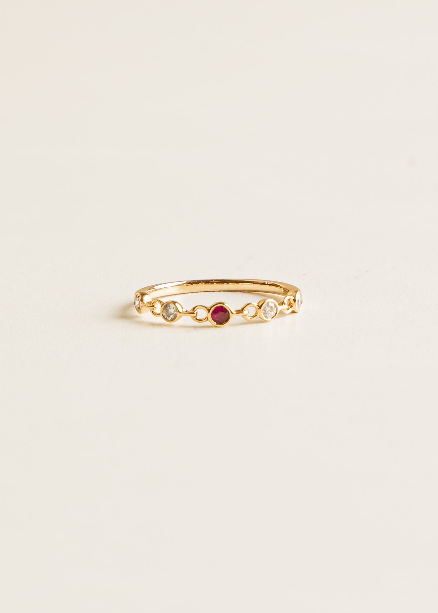 Rose Gold Ruby Ring