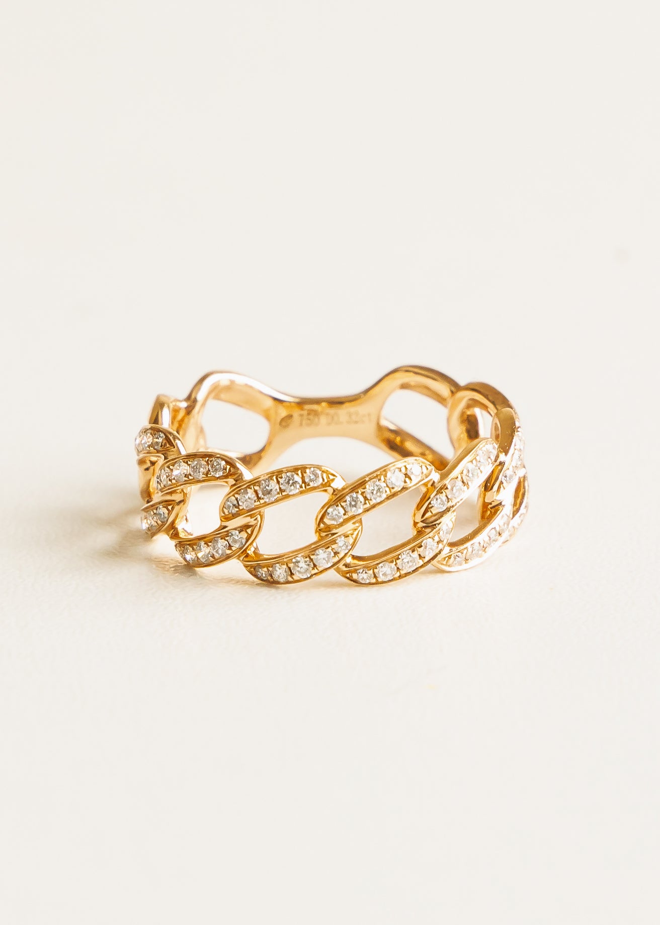 Rose Gold Chain Ring