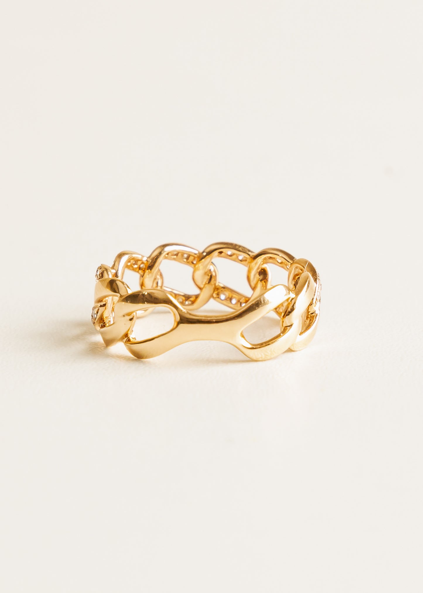 Rose Gold Chain Ring