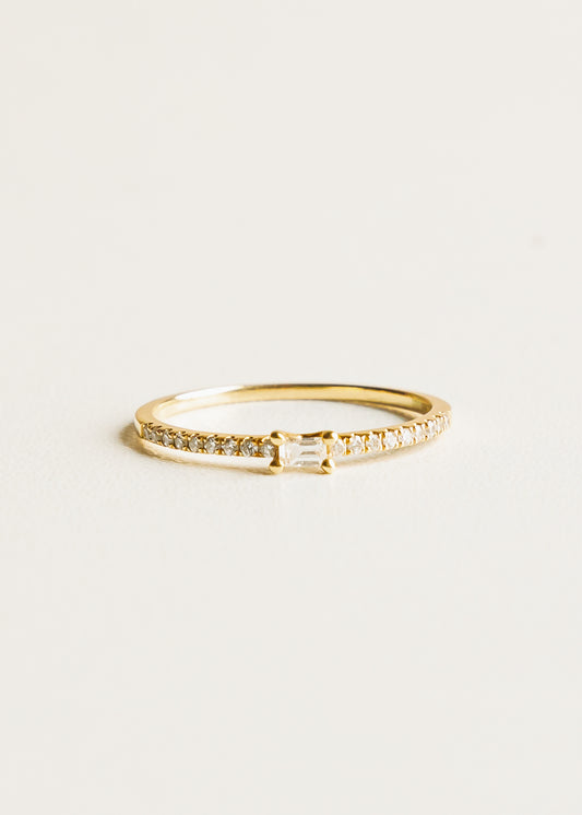 Yellow Gold Baguette Ring