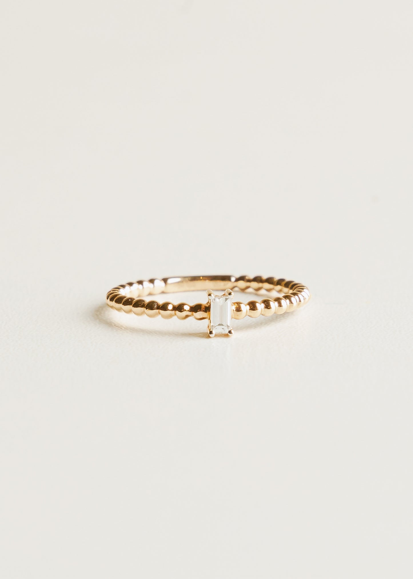 Rose Gold Baguette Ring