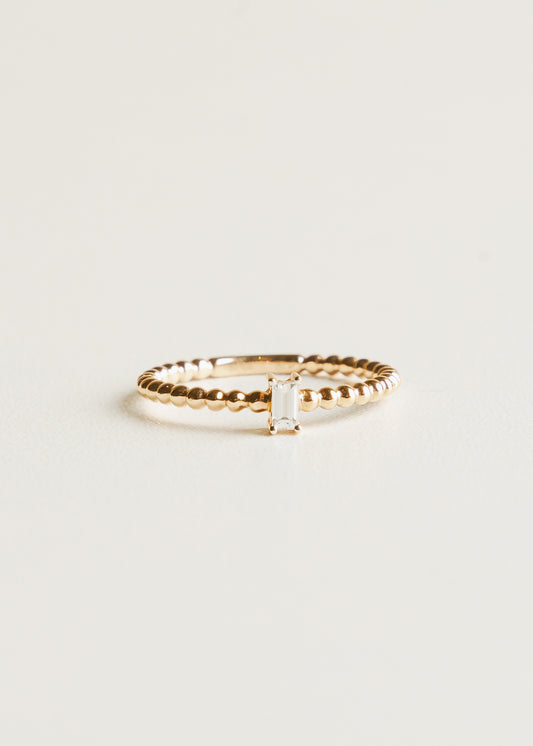 Rose Gold Baguette Ring