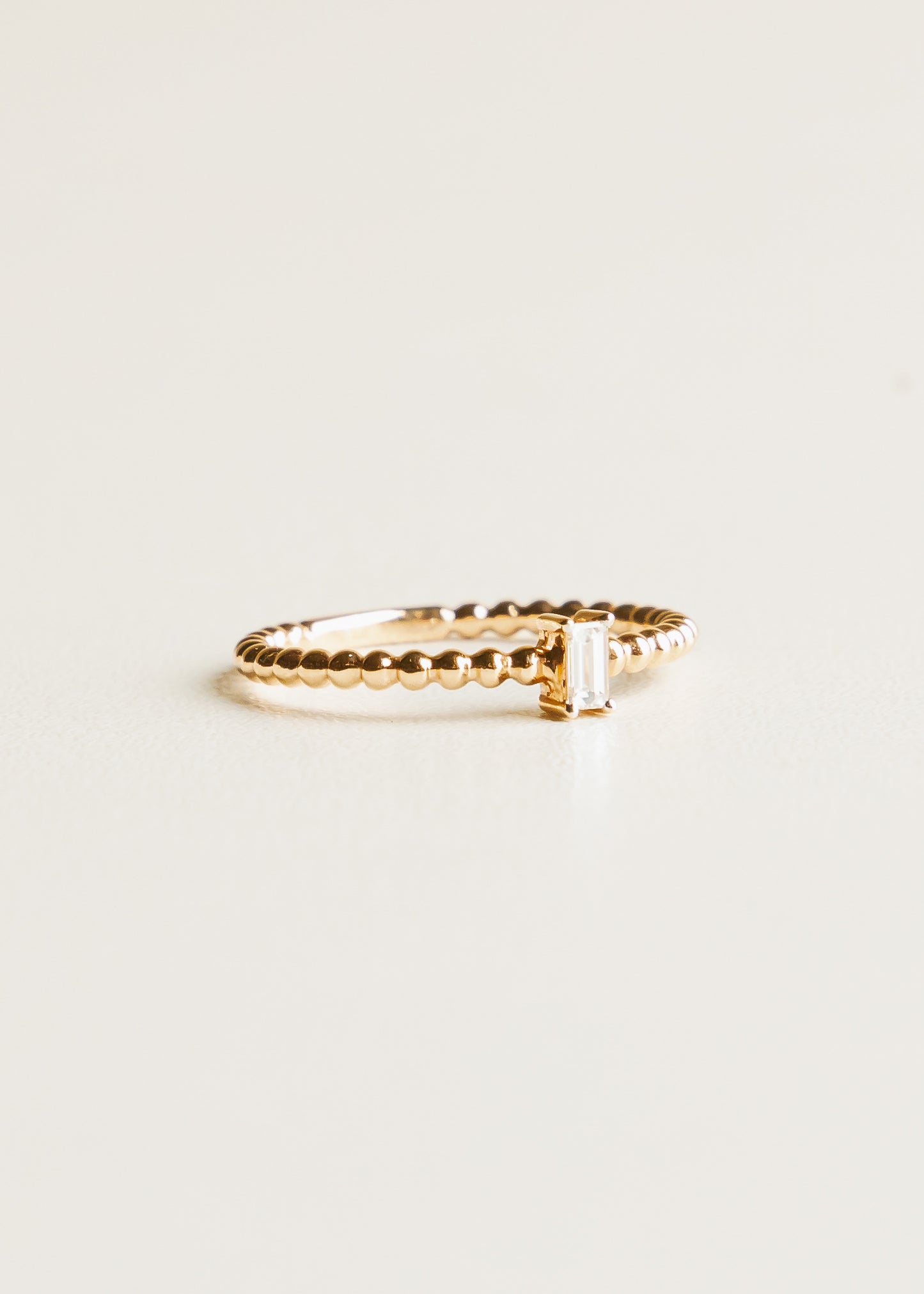 Rose Gold Baguette Ring