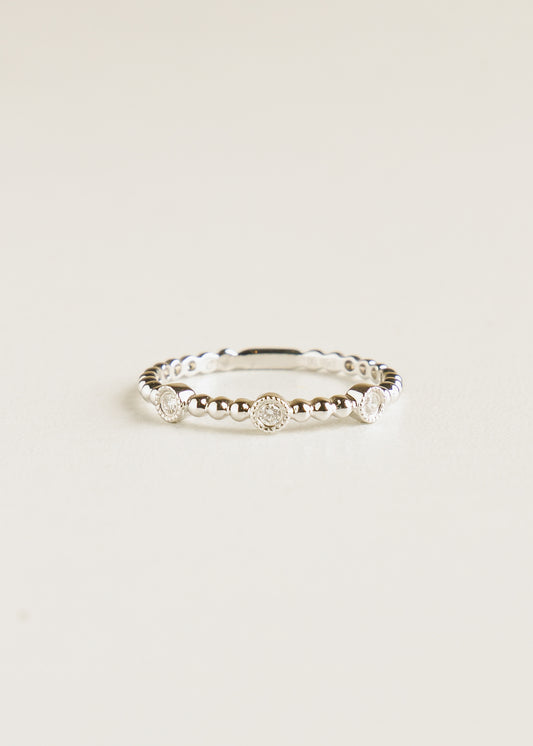 18K White Gold Ring