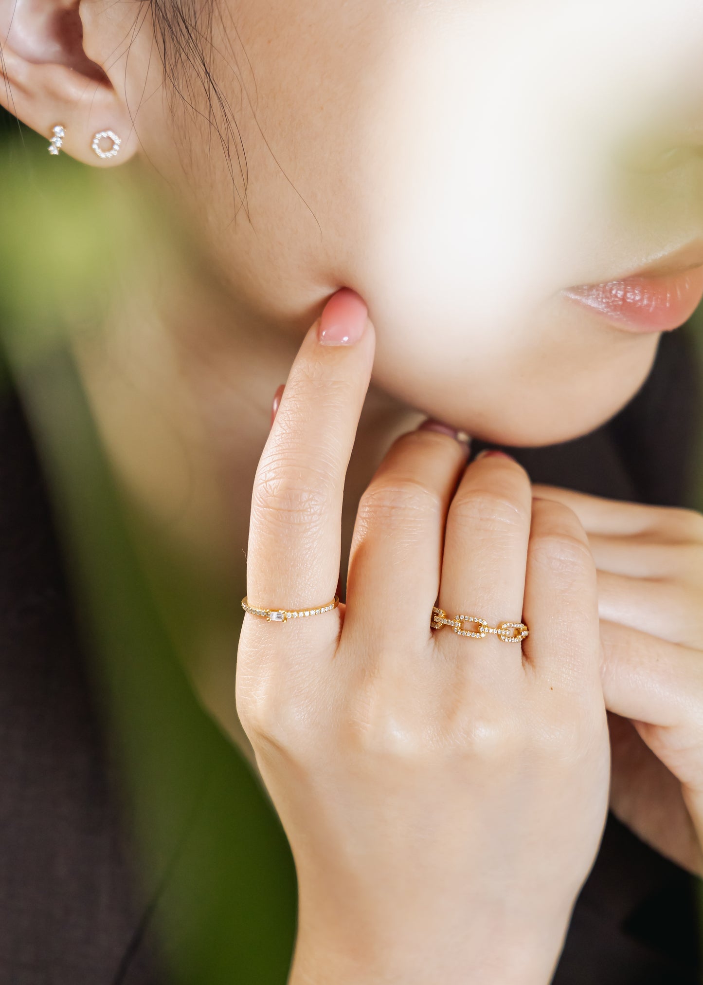 Yellow Gold Chain Ring