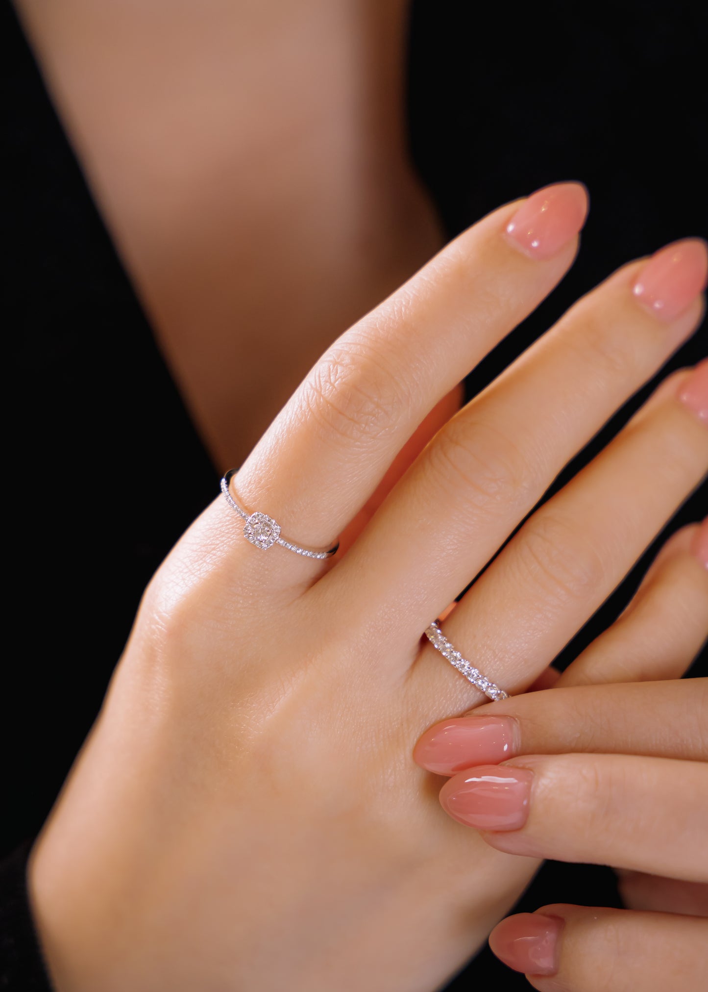 Classic White Diamond Ring