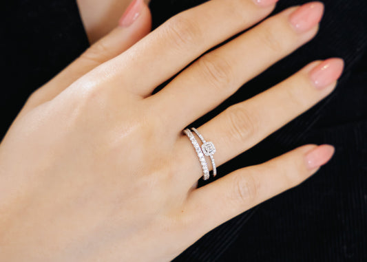 Classic White Diamond Ring