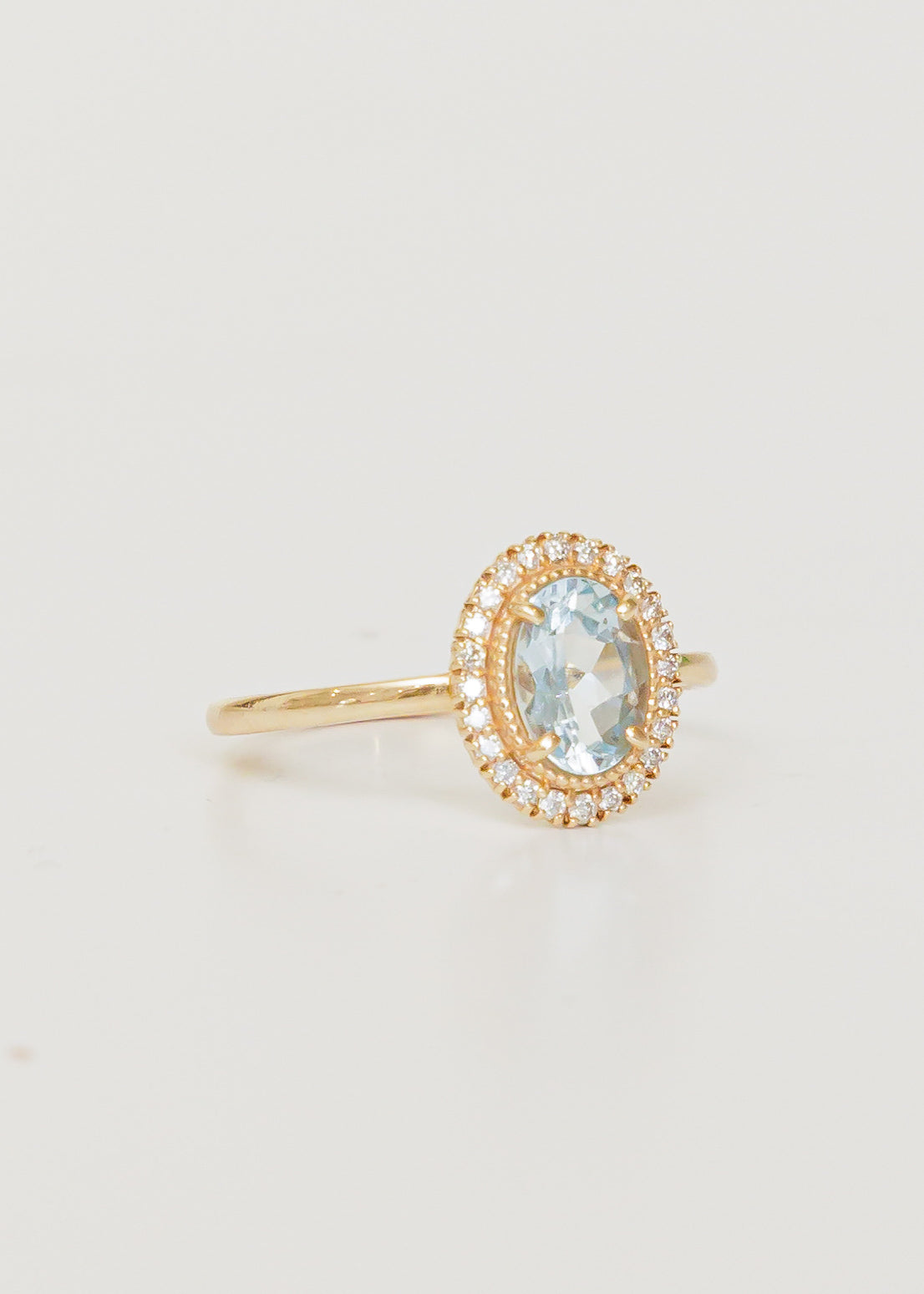 Oval Aquamarine Ring